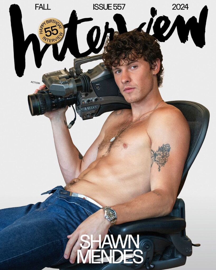 Shawn Mendes: livre para ser ele mesmo 1 Shawn Mendes para capa da Interview Magazine.